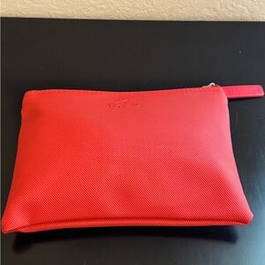 Lacoste Amenity Kit For Turkish Airline Pouch RED. New!
